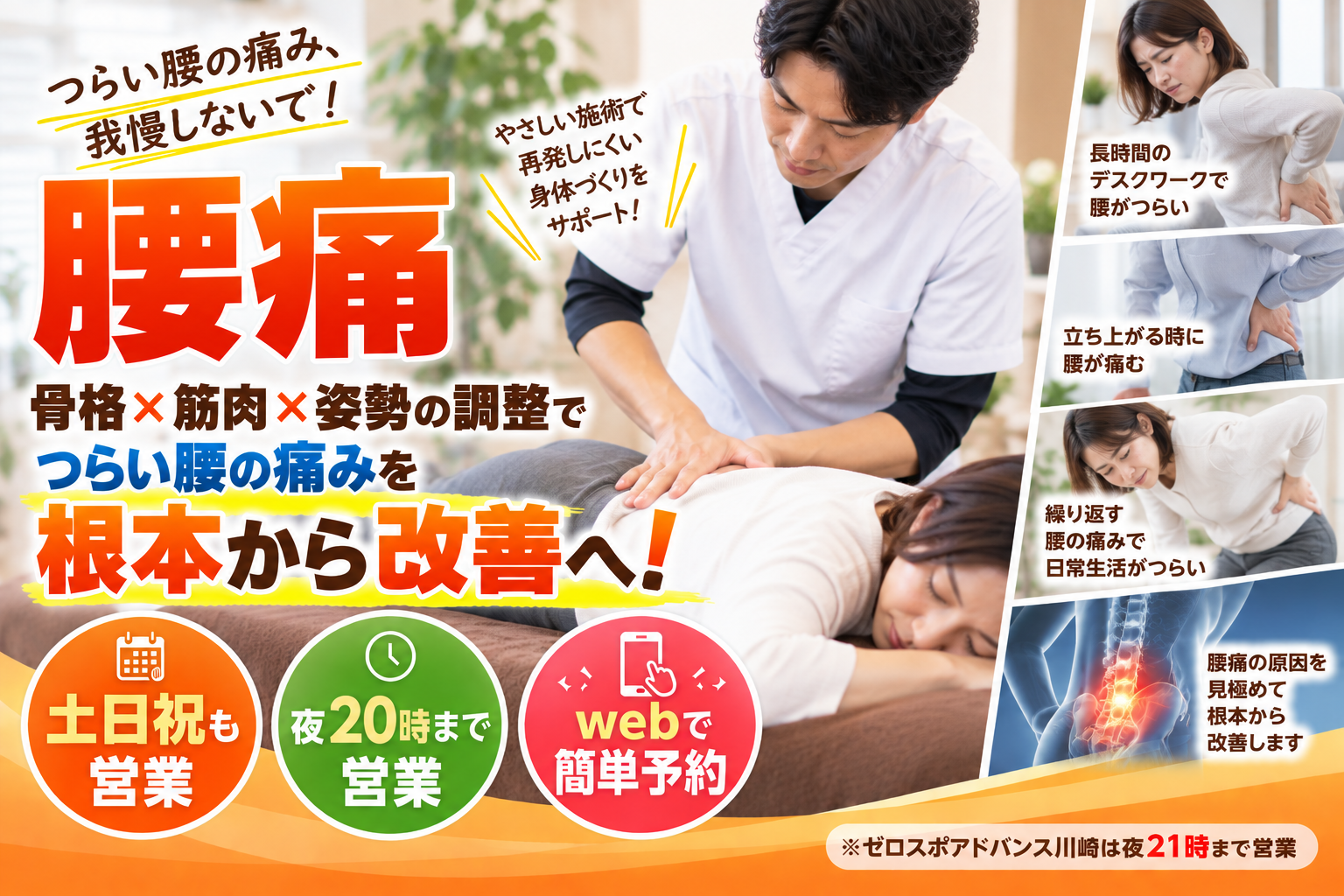 腰痛の根本改善施術
